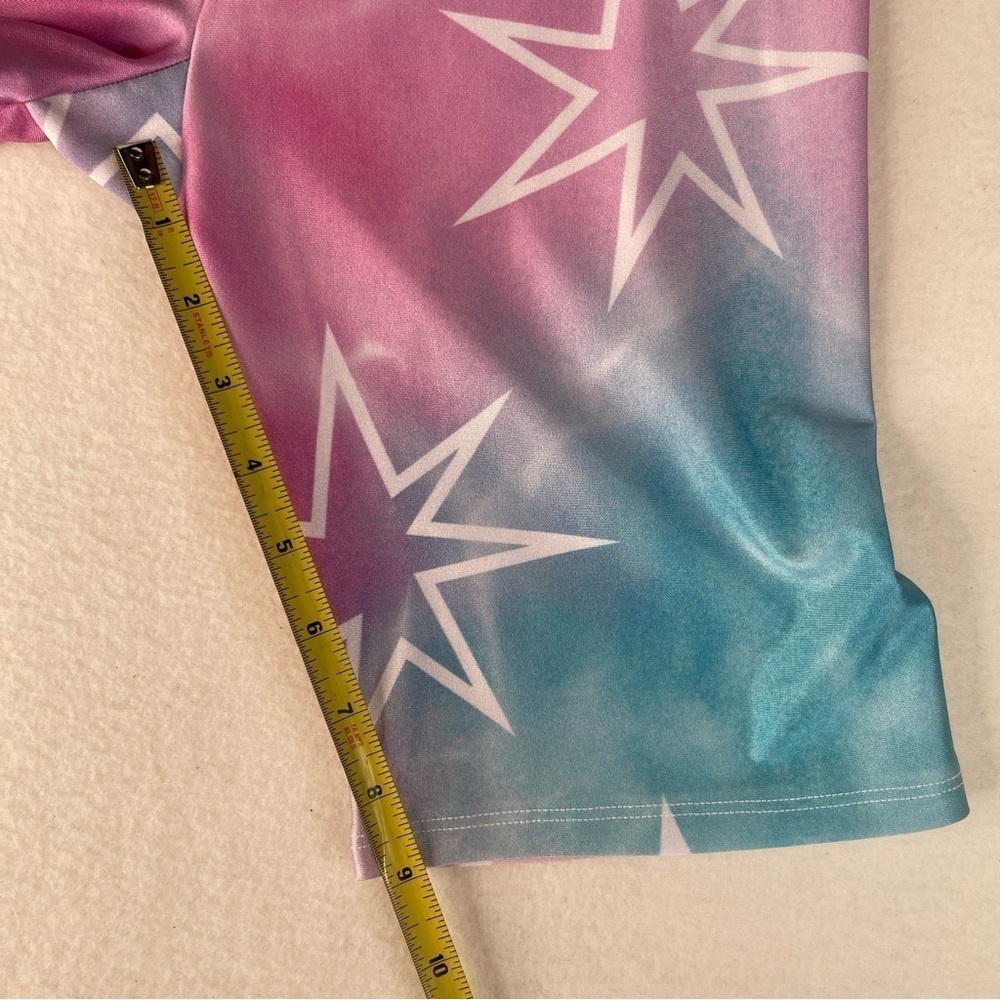 Goldsheep Pastel Tie Dye Stars Bike Shorts Large - Picture 7 of 7